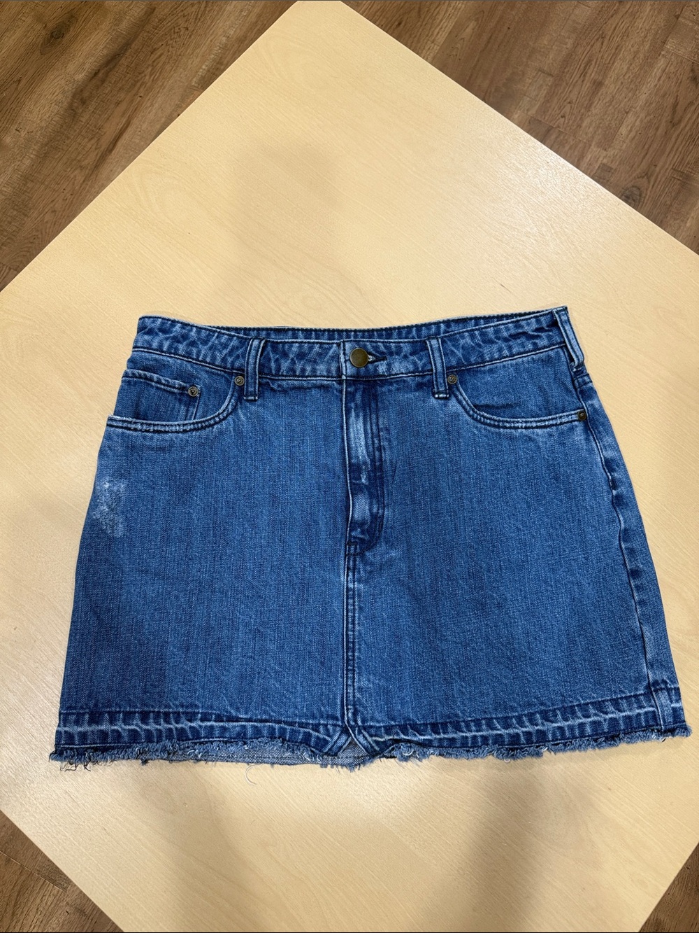 Free People Denim Mini Skirt